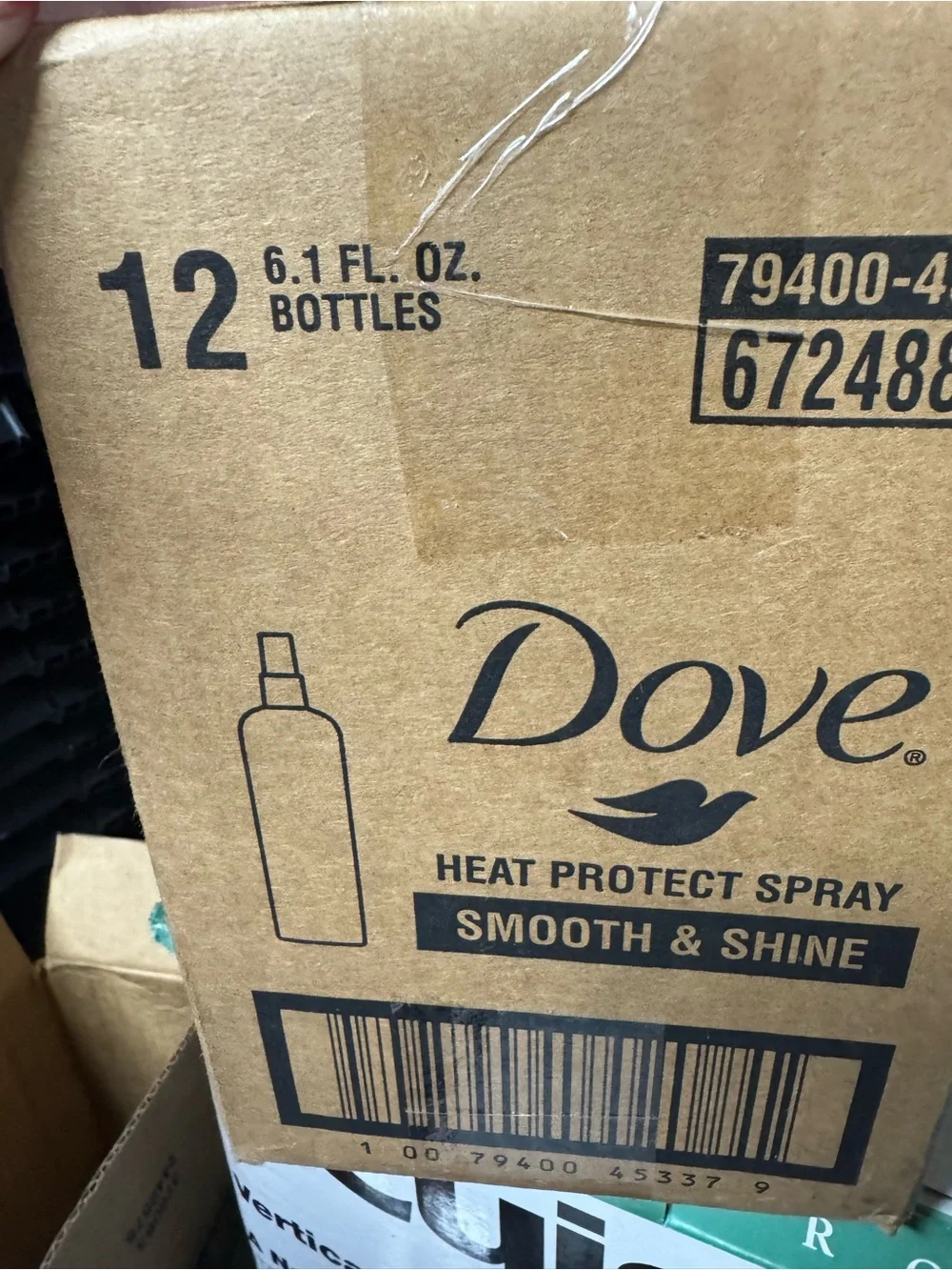 Dove Heat Protect Spray Smooth & Shine - case of 12- 6.1 Fl Oz bottles